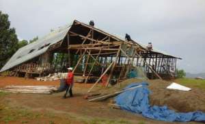 Dismantling the old Training Centre