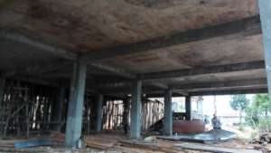 The first floor slab from underneath
