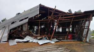 Training Centre destroyed by Cyclone Mora