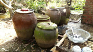 Local water tanks in Vietnam