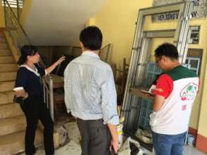 Meeting with Tan Hanh secondary school principal