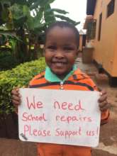 One of the preschool students