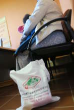 Mother & child sitting in the clinic - July 2017