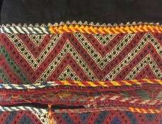 Trainees practice on the raghme stitch, from Syria