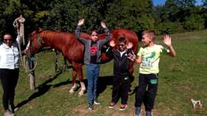 The boys grew up with Shiza and they love her
