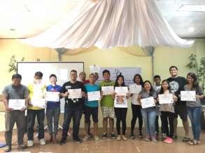 participants with their certificates
