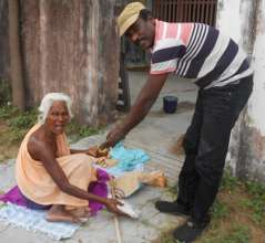 Monthly food groceries and medicine for 60 aged