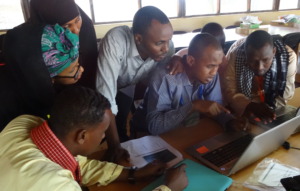 Learning Coaches hard at work at the Dadaab camp