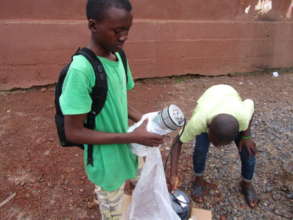 Dream Home kid observes solar powered water pump