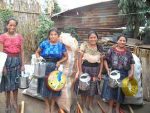 Women with their Gardening Kits