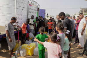 Providing safe, clean drinking water in camps
