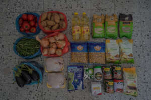 Food parcels are full of healthy,local ingredients
