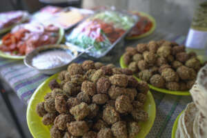 Fresh falafel, a protein-rich favorite