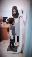 We are monitoring the children's growth and health
