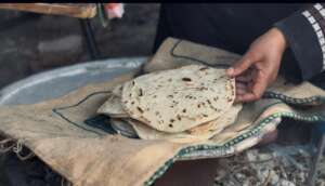 Fresh bread for falafel sandwiches