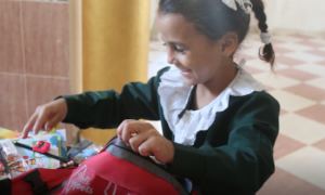 These backpacks were received with big smiles