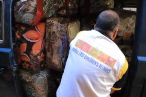 We have distributed 3,400 blankets