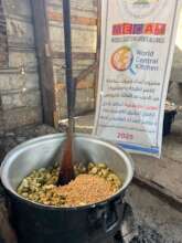 Preparing hot meals in community kitchens