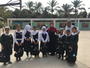 MECA staff distributing in Msader Village