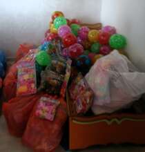 Some of the more than 2,000 toys we gave to kids