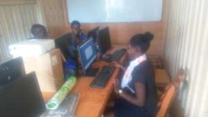 The girl being tought to create TIN