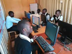 Kasubi students organizing to use the internet