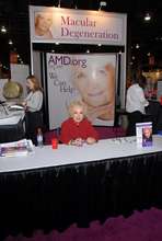 Doris Roberts at the AMD.org Booth at AARP