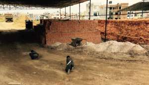 Children playing at the brick factory