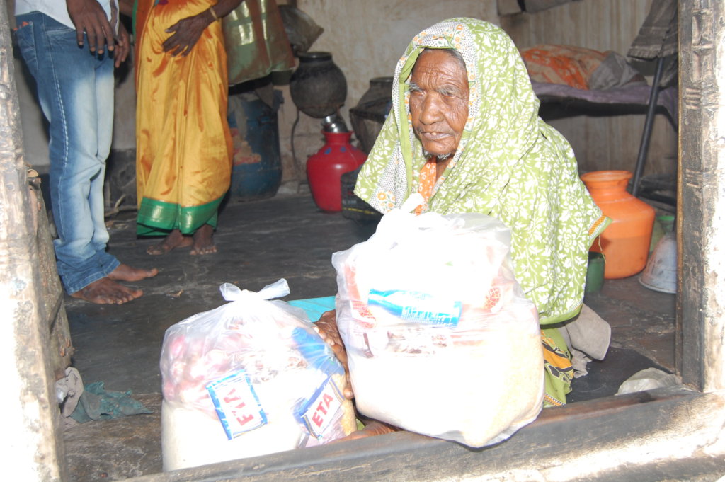 Sponsor Groceries to Poor Old Age Persons for Year