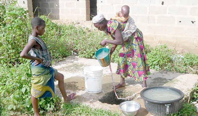 Providing clean water in old Dagbadna (Nassarawa)