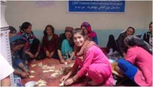 Teaching women in Afghanistan the skills of making