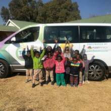 Awesome Rainbow of a Van gifted from FleetAfrica!