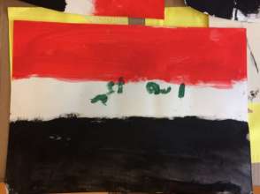 Ali's painting from his art therapy session