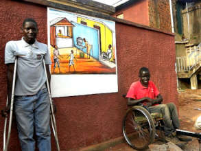 Outside the Gulu bus park toilet (2012)