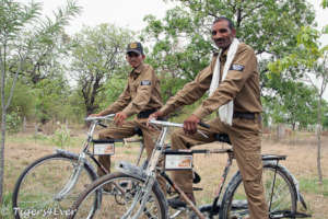 Tigers4Ever Poaching Patrollers get on their bikes