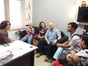 Sergeant Mike Geiger meeting with East Java Police