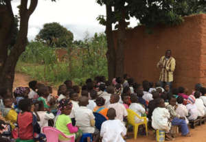 Classroom under trees
