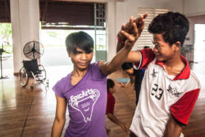 IAC students during Dance Class