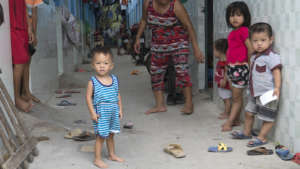 The children of factory workers