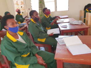 Moto-taxi students in classroom during lesson