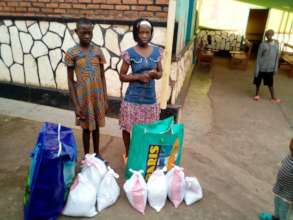 Reintegrated children provided with food