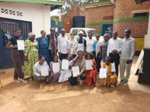 Teen mothers graduating in Painting and Decoration