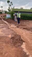 Example of rain flowing through main Gasogi road