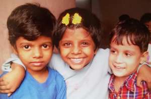 Happy kids at Pune orphanage playgrounds.