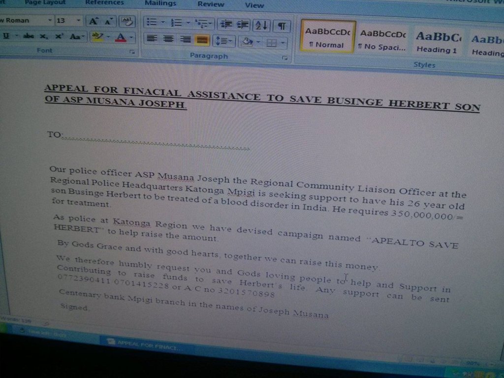 Herbert Needs Urgent Bone Marrow Transplant