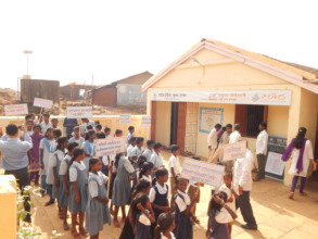 Children celebrating 'World Health Day'