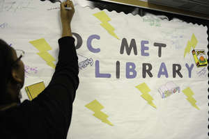 Supporters leave notes of encouragement