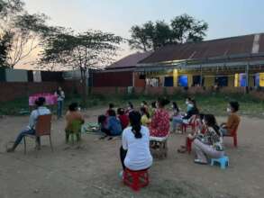Small Group of Women Gathering for Women Right Day