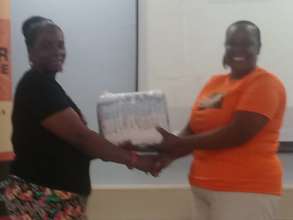 Special Needs Mother Receiving her package