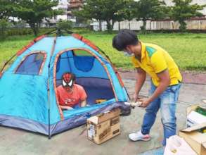 Youth in quarantine drill